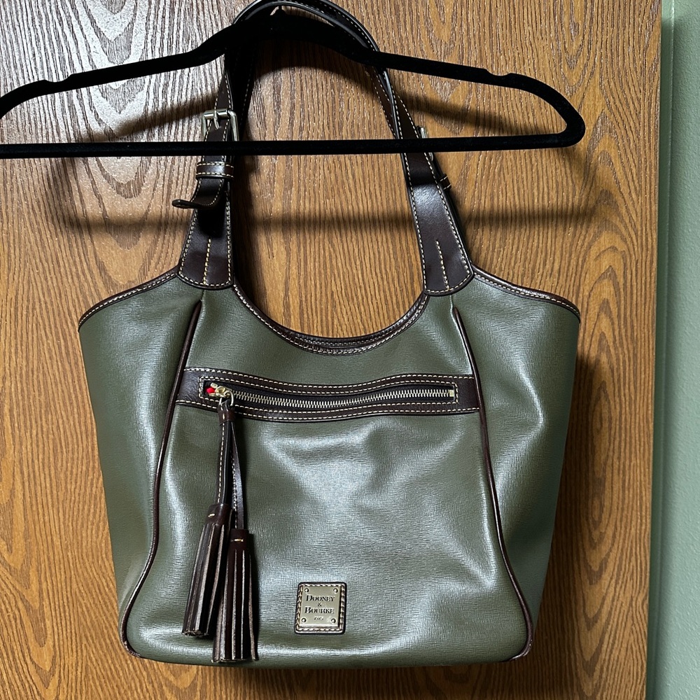 Dooney & Burke Large Women’s Olive Green Leather Bag